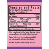 Bluebonnet Liquid Vitamin B12 & Folic Acid - Frambuesa - 59 ml - Puro Estado Fisico