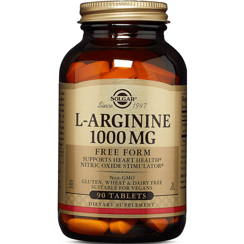 Solgar L-Arginine 1000 mg - 90 Tabletas - Puro Estado Fisico