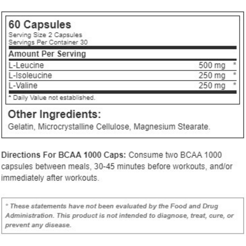 Optimum Nutrition Mega Size BCAA - Cápsulas - Puro Estado Fisico