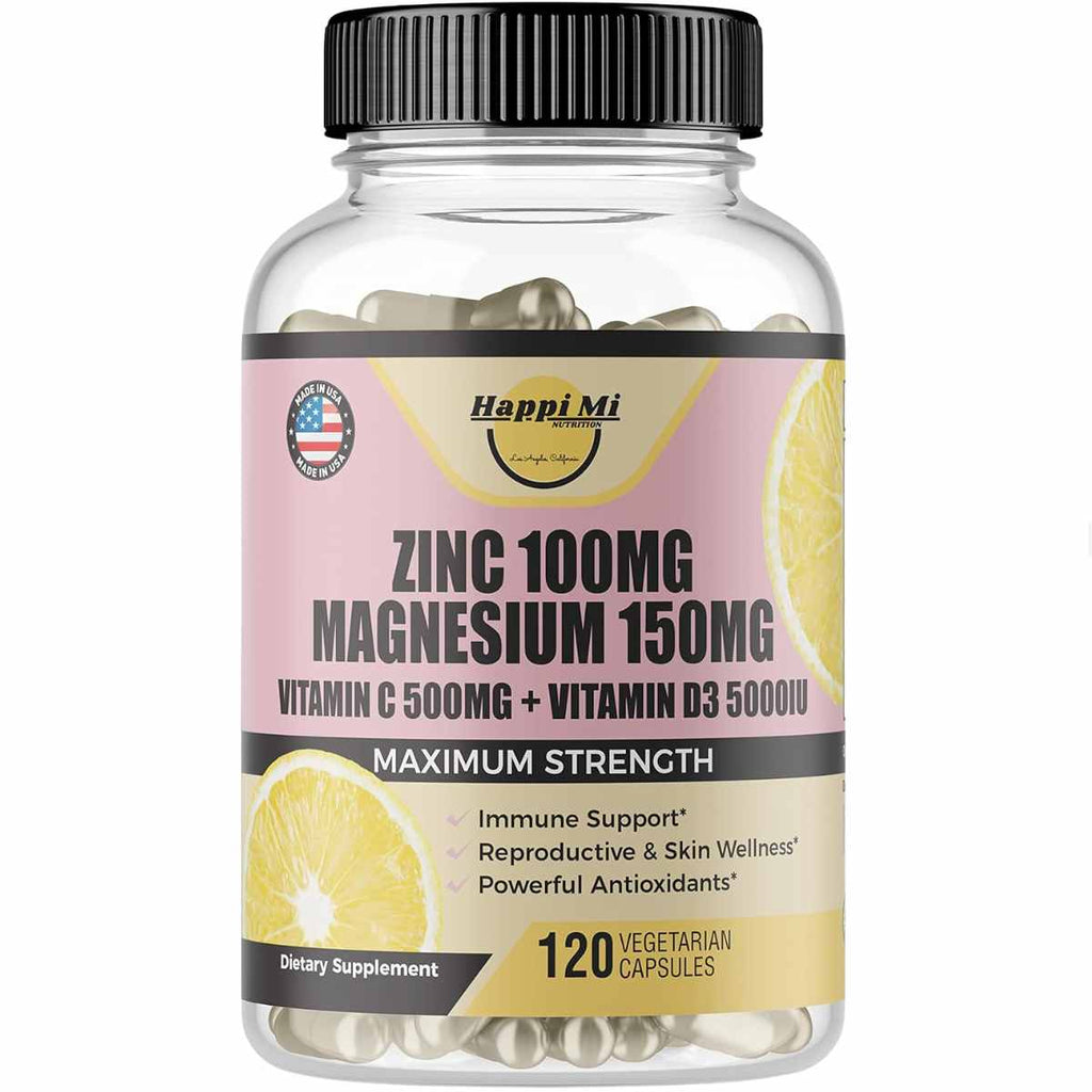 Zinc - 100 mg - 120 Cápsulas Vegetarianas - Puro Estado Fisico