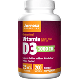 Jarrow Formulas Vitamin D3 1000 IU - Cápsulas Blandas - Puro Estado Fisico