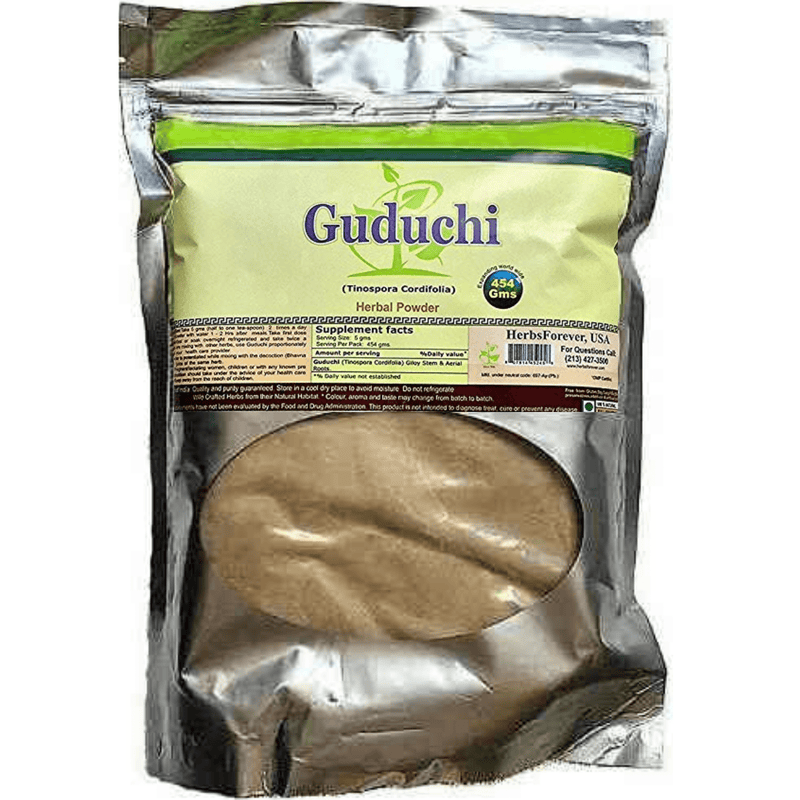 Herbsforever Guduchi (Tinospora Cordifolia) - 454 g - Puro Estado Fisico