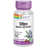 Solaray Vitex Berry Extract - 60 Capsulas De Origen Vegetal - Puro Estado Fisico