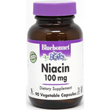 Bluebonnet Niacin 100 mg - 90 Capsulas De Origen Vegetal - Puro Estado Fisico