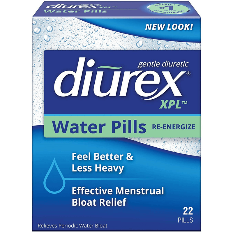 Diurex XPL Water Pills Re-Energize - 22 Píldoras - Puro Estado Fisico