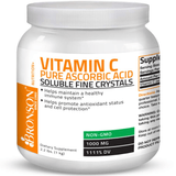 Bronson Vitamin C Pure Ascorbic Acid Soluble Fine Crystals - Puro Estado Fisico