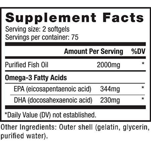 NutraBio Omega 3 Fish Oil - Puro Estado Fisico