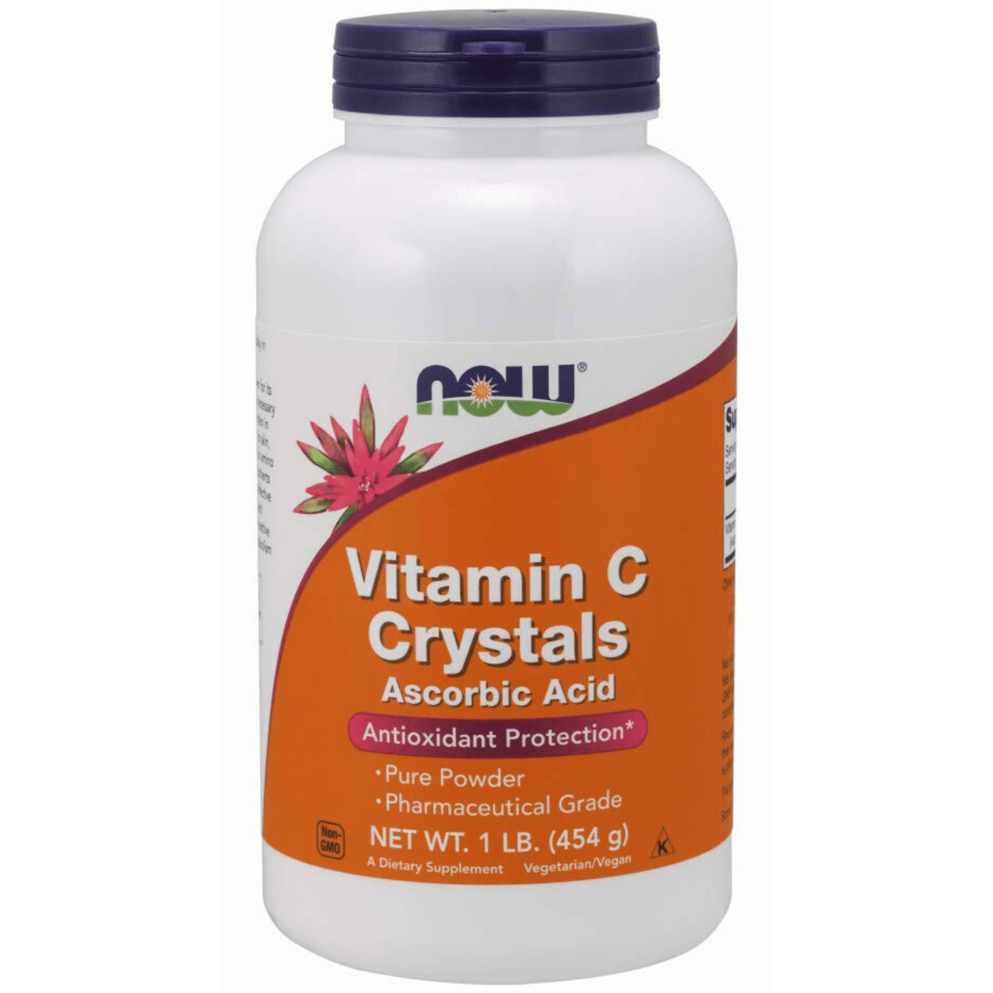 NOW Foods Vitamin C Crystals 454 g Puro Estado Fisico