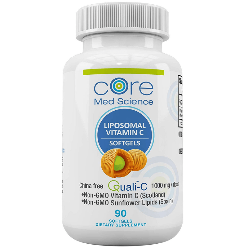 Core Med Science Liposomal Vitamin C - 90 Cápsulas Blandas - Puro Estado Fisico