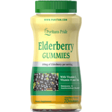 Puritans Pride Elderberry Gummies - Bayas de Saúco - 70 Gomitas - Puro Estado Fisico