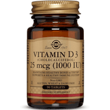 Solgar Vitamin D3 (Cholecalciferol) 1000 IU - 90 Tabletas - Puro Estado Fisico