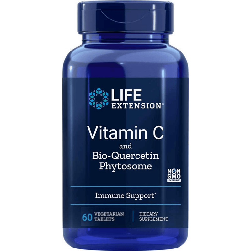 Life Extension Vitamin C with Bio-Quercetin Phytosome - Vegetarian Tablets - Puro Estado Fisico