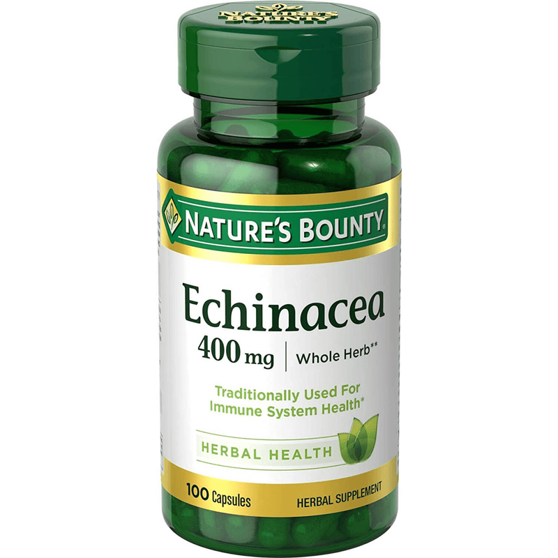 Nature's Bounty Echinacea 400 mg - 100 Cápsulas - Puro Estado Fisico