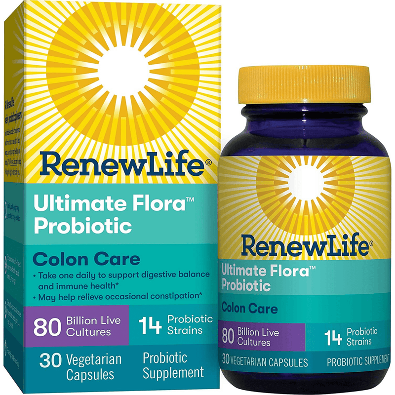 Renew Life Ultimate Flora Probiotic  Colon Care - Vegetarian Capsules - Puro Estado Fisico