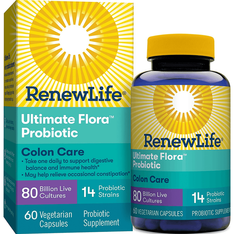 Renew Life Ultimate Flora Probiotic  Colon Care - Vegetarian Capsules - Puro Estado Fisico