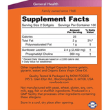 NOW Foods Sunflower Lecithin 1200 mg Phosphatidyl Choline - 200 Capsulas Blandas - Puro Estado Fisico