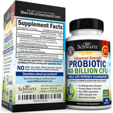 BioSchwartz Probiotic 40 Billion CFU - 60 Cápsulas Vegetales - Puro Estado Fisico