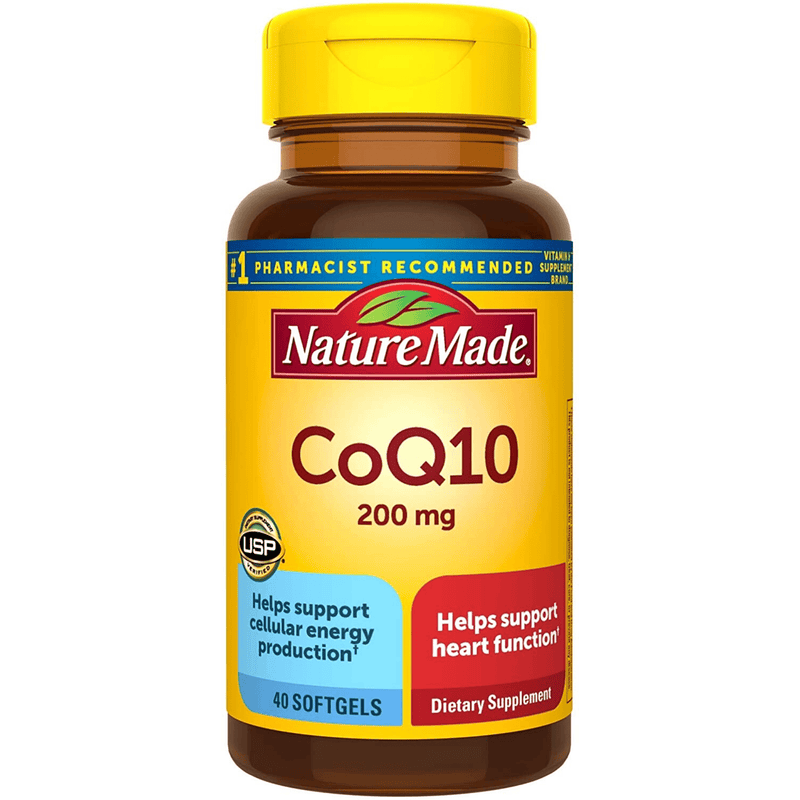 Nature Made CoQ10 200 mg - Cápsulas Blandas - Coenzima Q10 - Puro Estado Fisico