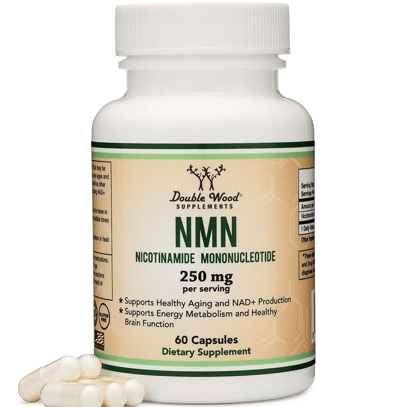 Double Wood NMN Nicotinamide Mononucleotide - 60 Cápsulas - Puro Estado Fisico