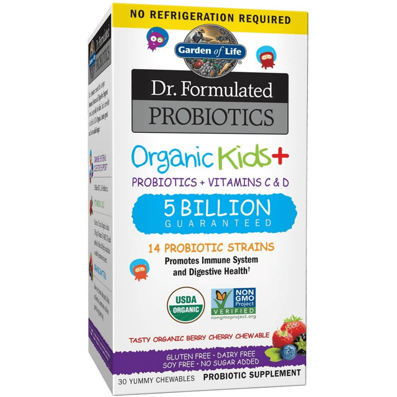 Formulated Probiotics Organic Kids - 30 Tabletas Masticables - Puro Estado Fisico