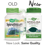 Natures Way Spirulina Micro-Algae - 100 Cápsulas Veganas - Puro Estado Fisico