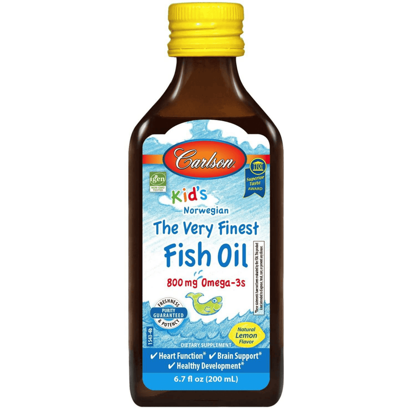 Carlson Kids The Very Finest Fish Oil - Limón - 200 ml - Puro Estado Fisico