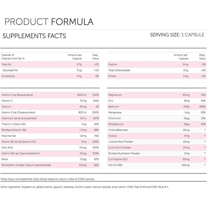 Multivitamínico para la Mujer - 30 Cápsulas - Puro Estado Fisico