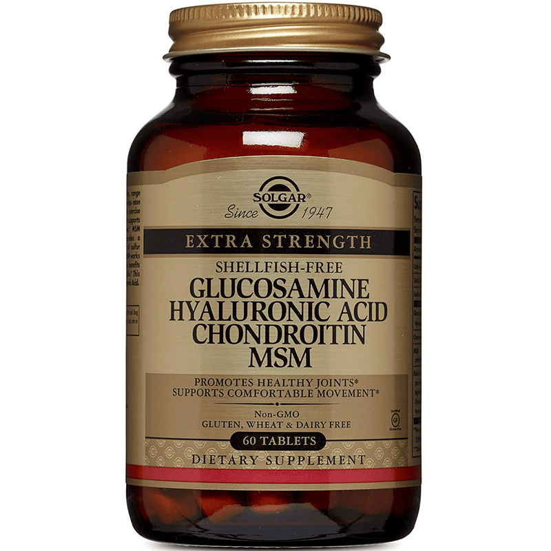 Solgar Glucosamine Hyaluronic Acid Chondroitin MSM - 60 Tabletas - Puro Estado Fisico