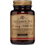 Solgar Vitamin D3 (Cholecalciferol) 1000 IU - 180 Tabletas - Puro Estado Fisico