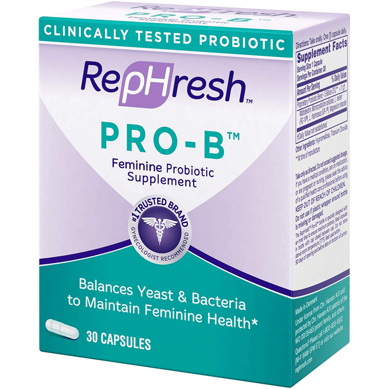 Rephresh Pro-B Femenine Probiotic Supplement - 30 Cápsulas - Puro Estado Fisico