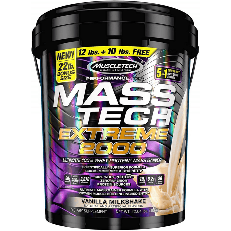 MuscleTech Mass Tech Extreme 2000 - 22 lb - Puro Estado Fisico
