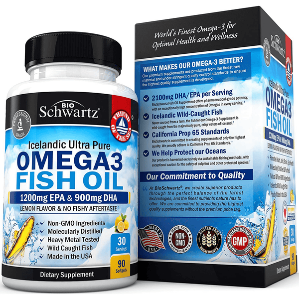 BioSchwartz Omega 3 Fish Oil - 90 Cápsulas Blandas - Puro Estado Fisico