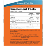 NOW Foods Cod Liver Oil 650 mg - 250 Cápsulas Blandas - Puro Estado Fisico