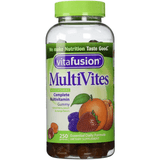 VitaFusion MultiVites - Bayas Melocotón y Naranja - 250 Gomitas - Puro Estado Fisico