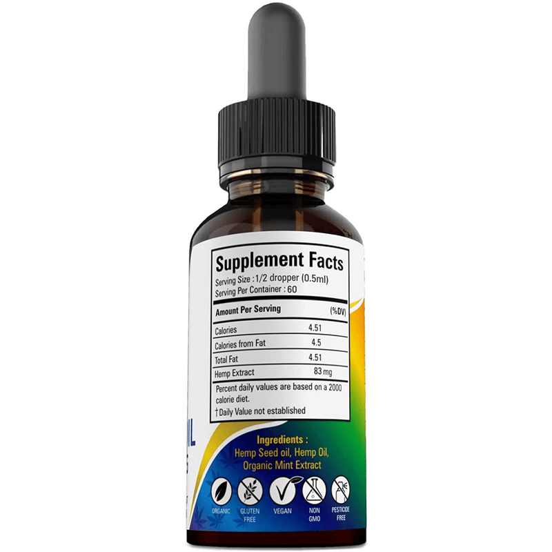 New Age Premium Hemp Oil 5000 mg - 30 ml - Puro Estado Fisico