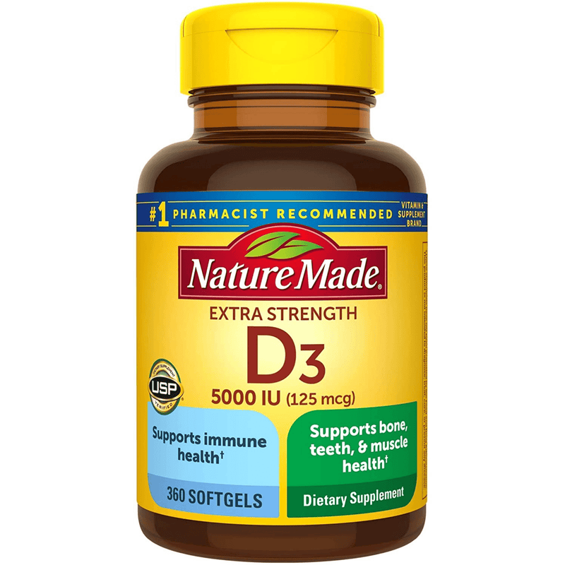 Nature Made Vitamin D3 5000 IU - Softgels - Puro Estado Fisico