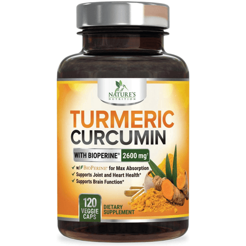 Nature's nutrition Turmeric Curcumin with BioPerine 2600 mg - Puro Estado Fisico