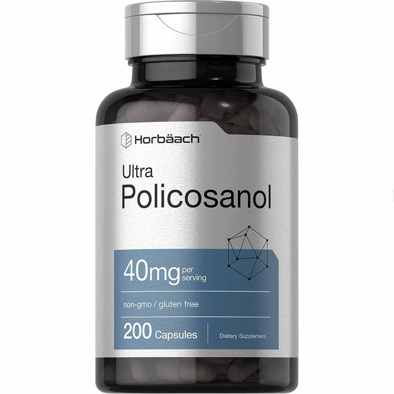 Horbaach Policosanol 40 mg - 200 Cápsulas - Puro Estado Fisico
