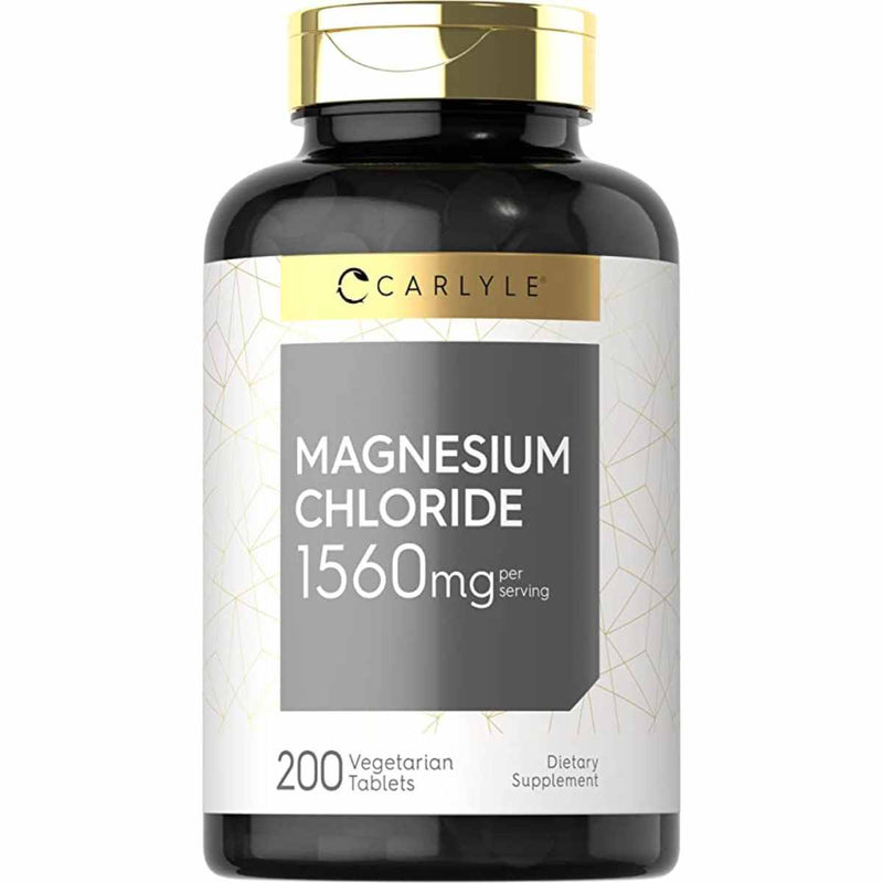 Cloruro de Magnesio 1560 Mg - 200 Tabletas - Puro Estado Fisico