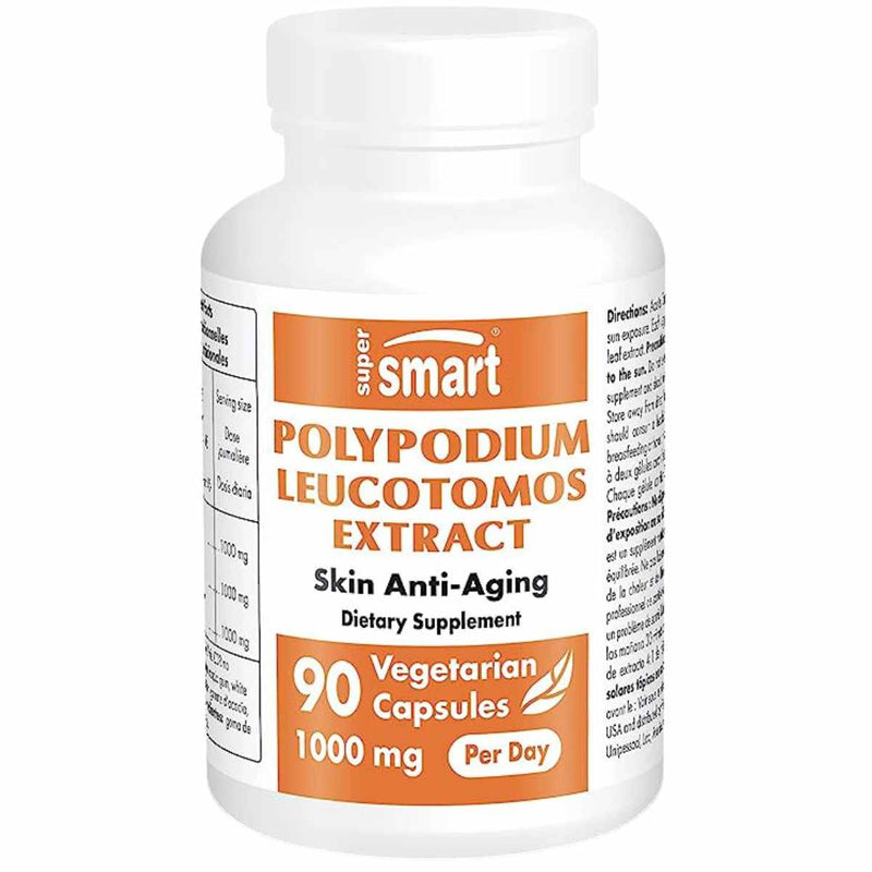 Extracto de Polypodium Leucotomos 1000 mg - 90 Cápsulas Vegetarianas - Puro Estado Fisico