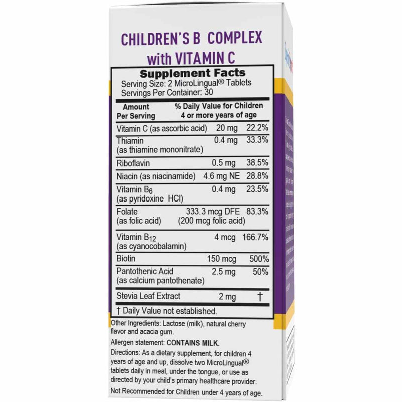 Complejo B con Vitamina C - Niños - 60 Micro Pastillas - Puro Estado Fisico