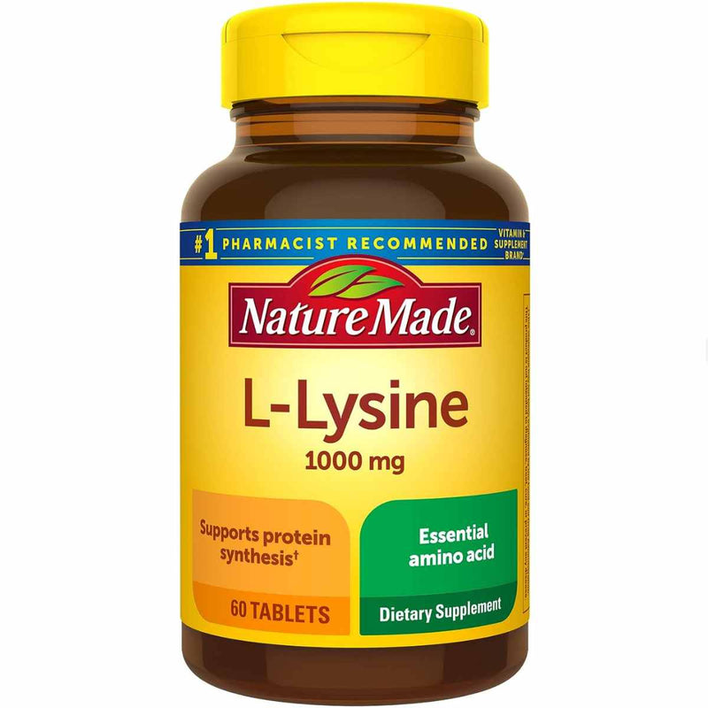 L-Lisina - 1000 mg - 60 Tabletas - Puro Estado Fisico