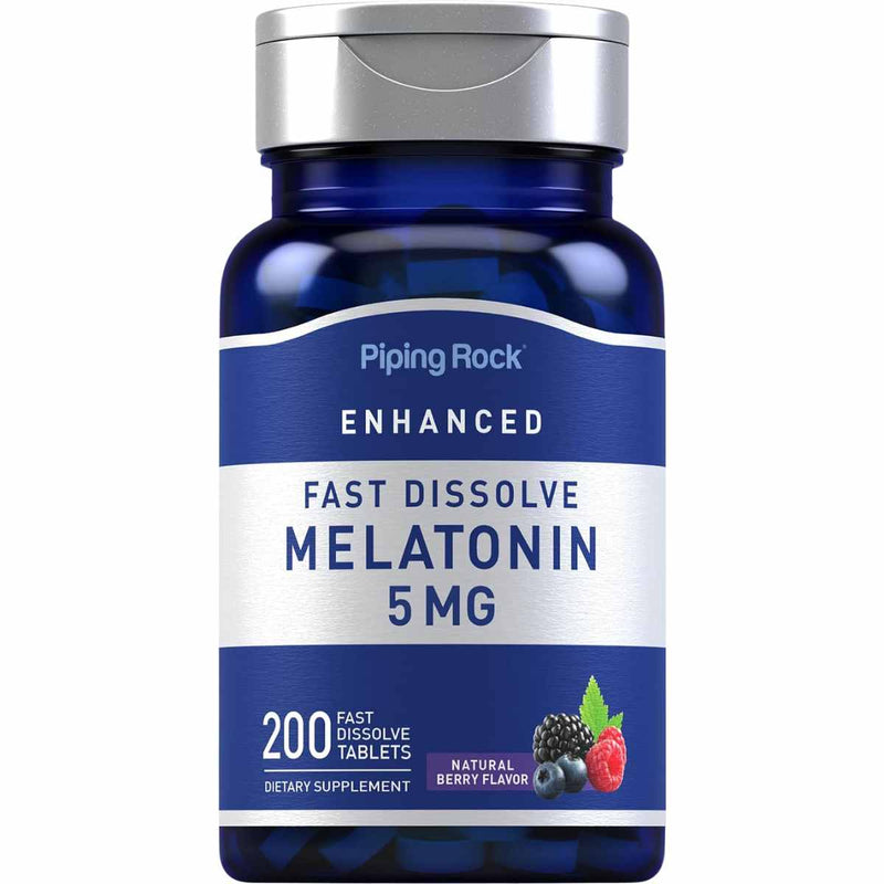 Melatonina - 200 Tabletas de Disolución Rápida - Puro Estado Fisico