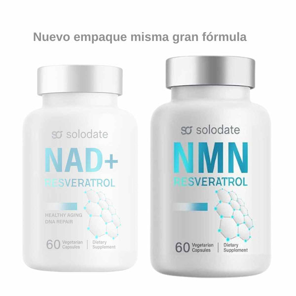 Suplemento NMN+ Resveratrol - 1000 mg - 60 Capsulas Vegetarianas - Puro Estado Fisico