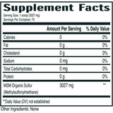 Azufre Orgánico MSM - 227 g - Puro Estado Fisico
