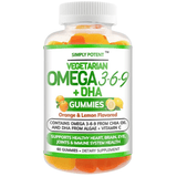 Simply Potent Omega 3 6 9 + DHA - Naranja, Limon - 60 Gomas - Puro Estado Fisico