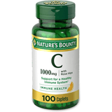 Nature’s Bounty Vitamin C + Rose Hips - 100 Comprimidos - Puro Estado Fisico
