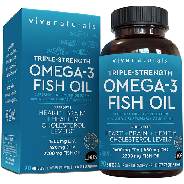 Viva Naturals Omega 3 Fish Oil - Puro Estado Fisico