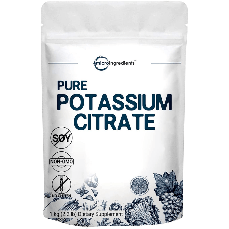 Micro Ingredients Potassium Citrate Powder - 1 kg - Puro Estado Fisico