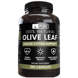 Pure Organic Ingredients Natural Olive Leaf - 365 Cápsulas - Puro Estado Fisico